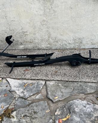 Coppia di portabici per auto Mont Blanc con chiave