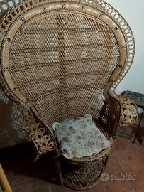Poltrona in vimini