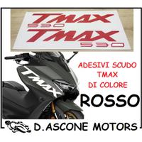 COPPIA ADESIVI SCUDO TMAX 530 2012 2016 ROSSO