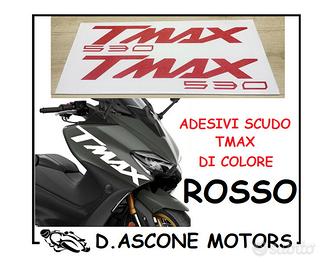 COPPIA ADESIVI SCUDO TMAX 530 2012 2016 ROSSO