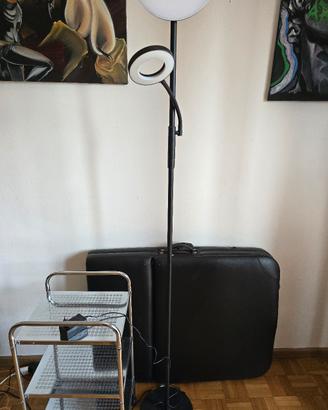 lettino massaggi,carrellino e lampada