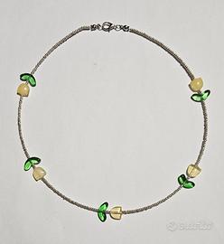 collana girocollo tulipani gialli