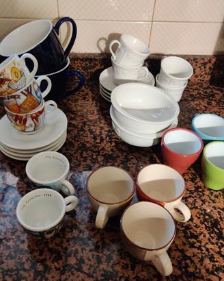 tazze e piattini ceramica
