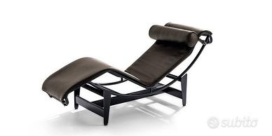 Chaise Lounge Cassina Reglage continu durable nero