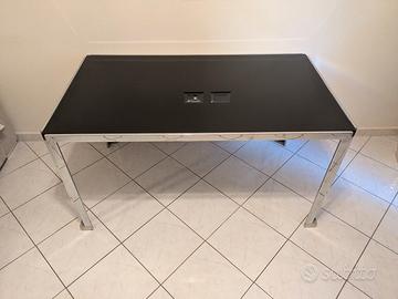 Tavolo metallo e vetro fisso da 140 cm