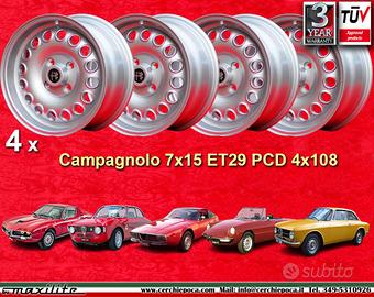 4 pz. cerchi Alfa Romeo GTA 7x15 ET29 105 Coupe Sp