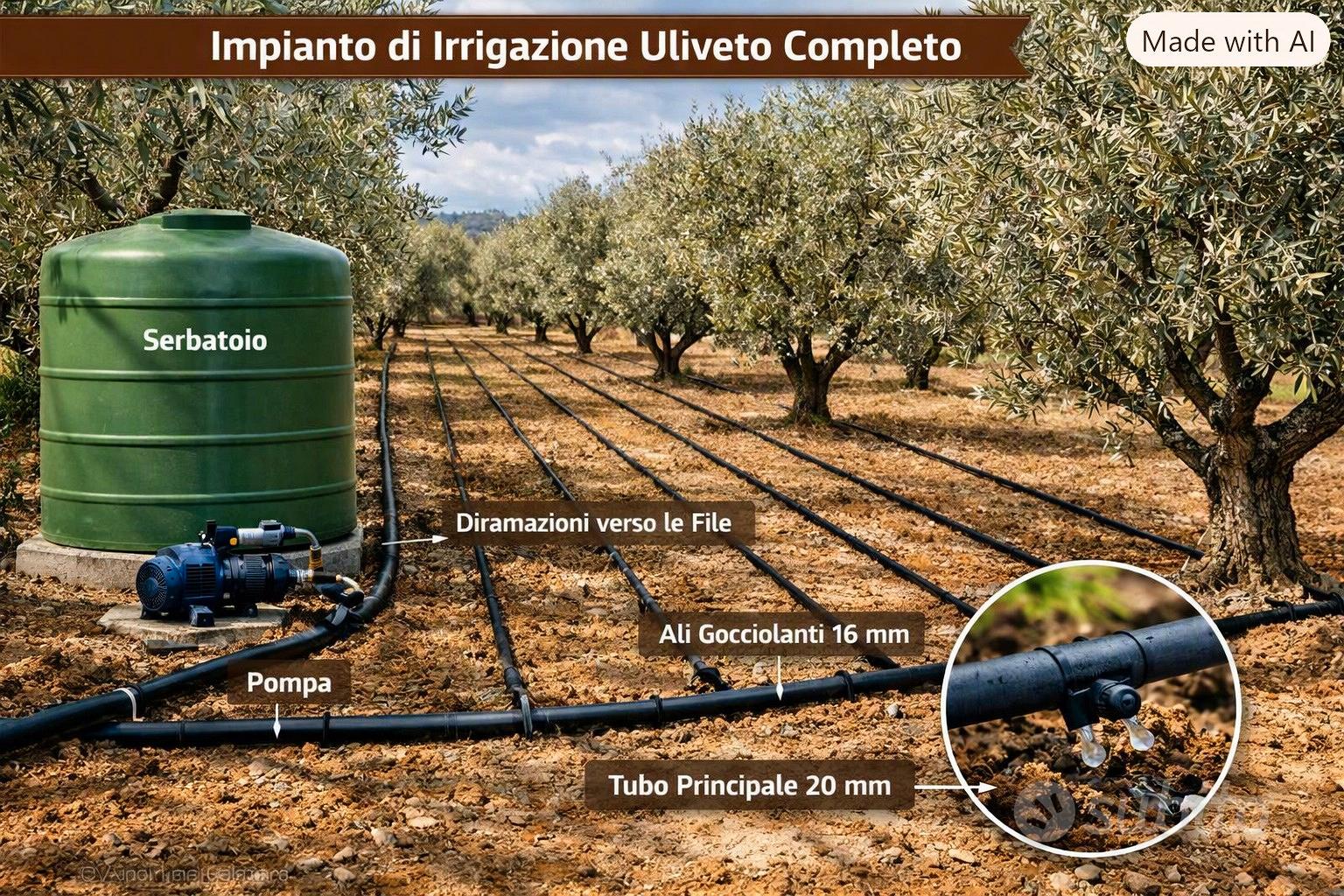 Uliveto ad Acri -40 piante -terreno piano-2000mq - Vista 3
