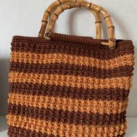 Borsa all’uncinetto - strisce orizzontali