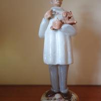 STATUETTA VETERINARIO IN VETRO DI MURANO