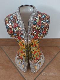 Busto in ceramica Kutahya Turco vaso sopramobile