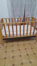 Culla lettino legno