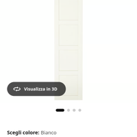 4 porte bianche  Bergsbo Ikea , anche singole.