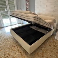 Giro letto matrimoniale contenitore con rete