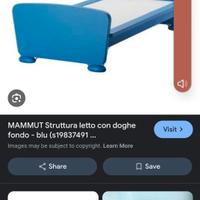 CAMERETTA IKEA BLU (2 LETTINI)