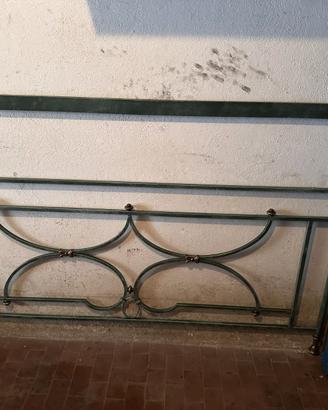 Letto matrimoniale in ferro battuto completo