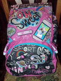 Zaino Seven SJ Girl Unicorno Rosa Estensibile