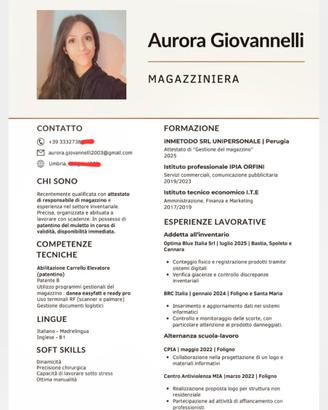 Magazziniera/operaia