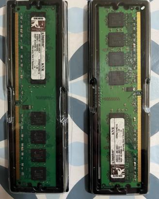 Kit Schede Memoria RAM Kingston 2x1 GB DDR2 533Mhz