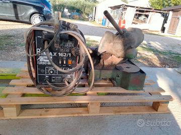 saldatrice a filo e sega a disco