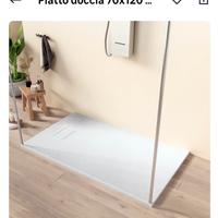 Piatto doccia 70x120 in smc Quarzo bianco
