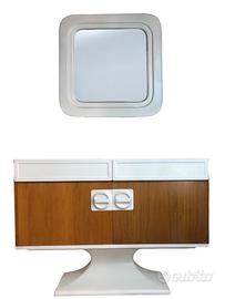 Luigi Sormanni Sideboard Specchio Vintage Anni 70