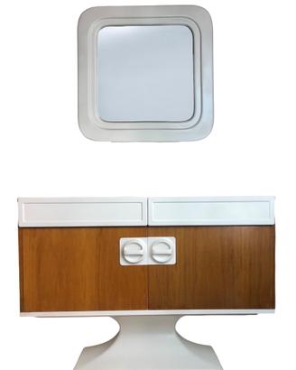 Luigi Sormani Sideboard Specchio Vintage Anni 70