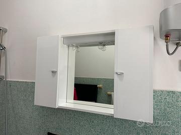 Mobile bagno 96x65x16, con specchio, presa e luci - Arredamento e  Casalinghi In vendita a Torino