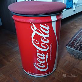 Sgabello sedile latta Coca Cola
