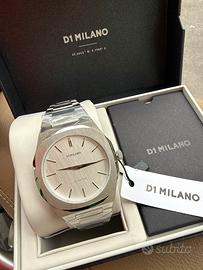 Orologio D1 Milano solo tenpo acciaio  Ultrathin