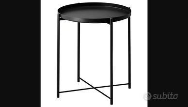 Tavolino vassoio IKEA GLADOM nero — 10€