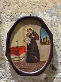 Sottovetro Sant'Antonio di Padova con bambino