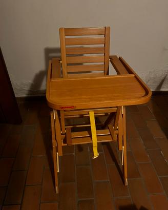 Seggiolone Foppapedretti in legno pieghevole