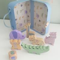 Gioco Animali equilibristi in legno per bambini