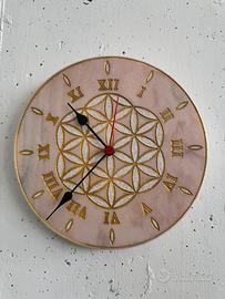 Orologio Artigianale in Marmo Rosa Portogallo