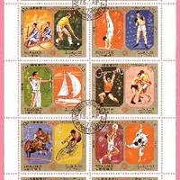 SHARJAH 1972 foglio GIOCHI OLIMPICI di MONACO MNH