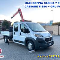 Fiat Ducato Maxi DOPPIA CABINA 7 posti GRU FASSI c
