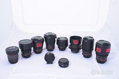 Serie n. 8 lenti Samyang 8/14/24/35/50/85/100/135