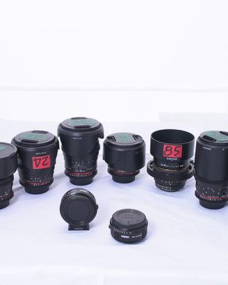 Serie n. 8 lenti Samyang 8/14/24/35/50/85/100/135