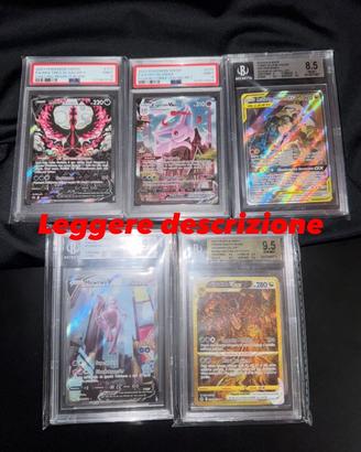 Lotto carte Pokemon gradate PSA & BGS