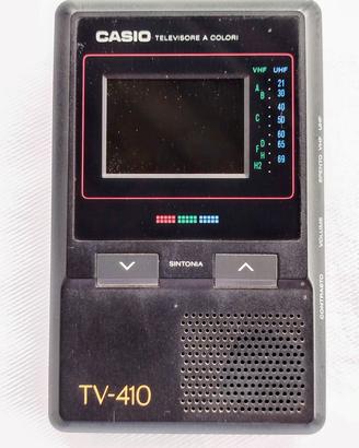 CASIO TV-410 Televisore LCD Tascabile Vintage