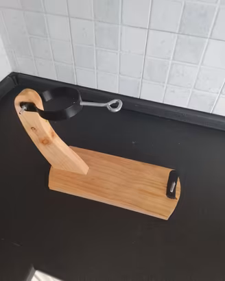 Supporto porta prosciutto/tagliere salumi in legno