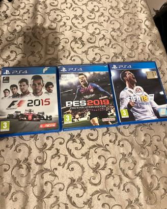Gioco PS4 F1 2015,Fifa 2018 pes,Assassins Creed IV