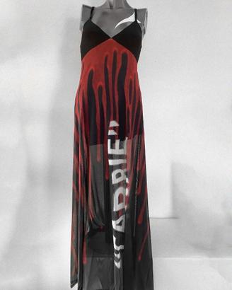 vestito lungo carrie stephen king halloween