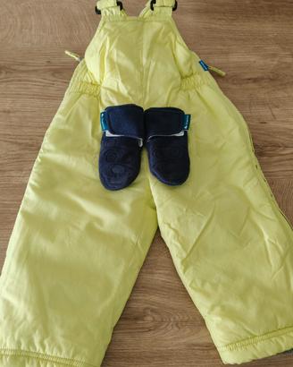 Salopette Neonato Decathlon - Giallo fluo 18 mesi