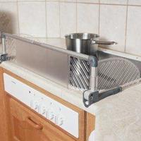 Paraschizzi per fornelli regolabile e ribaltabile