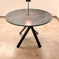 Tavolo tondo nero diametro 100cm