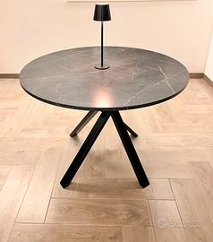 Tavolo tondo nero diametro 100cm