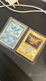 Zapdos ed Articuno Holo prima edizione ita Fossil