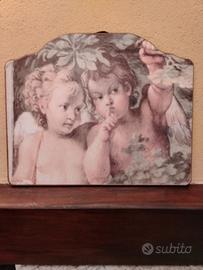 Pannello shabby chic su legno