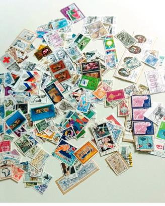 LOTTO DI 990 FRANCOBOLLI FRANCIA + 20 EURO USATI